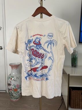Surfing Cowboys Malibu "Not Our 1st Rodeo" Graphic Tee Size M